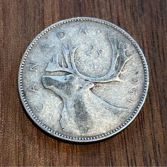 Vintage Quarter Bundle of 2 qty Coins - Featuring King George & Queen Elizabeth - Picture 6 of 9